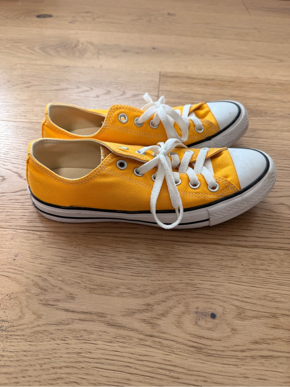 Yellow Converse Canvas Low-Top Sneakers - Picture 4 of 9
